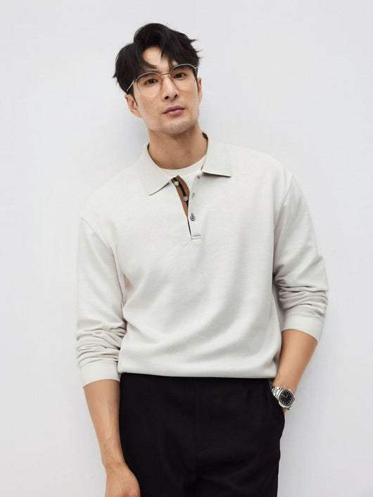 Camisa Casual de Manga Larga Relajada con Cuello Clásico - Image 7