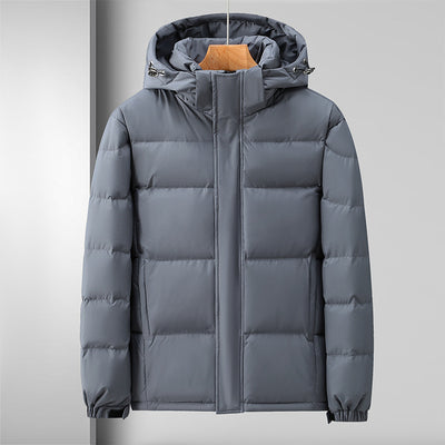 Chaqueta Impermeable con Plumón para Hombre - Corte Holgado con Capucha - Image 2