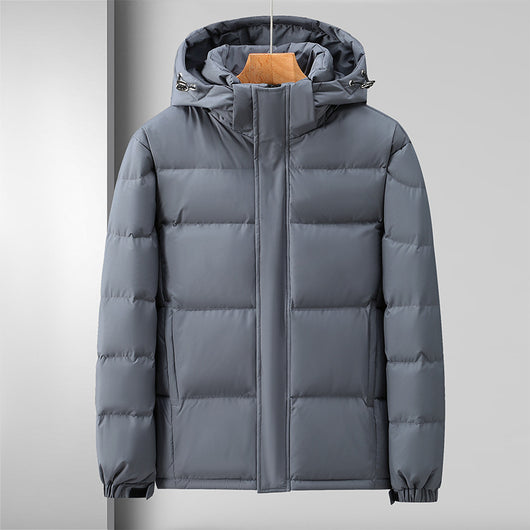 Chaqueta Impermeable con Plumón para Hombre - Corte Holgado con Capucha - Image 2