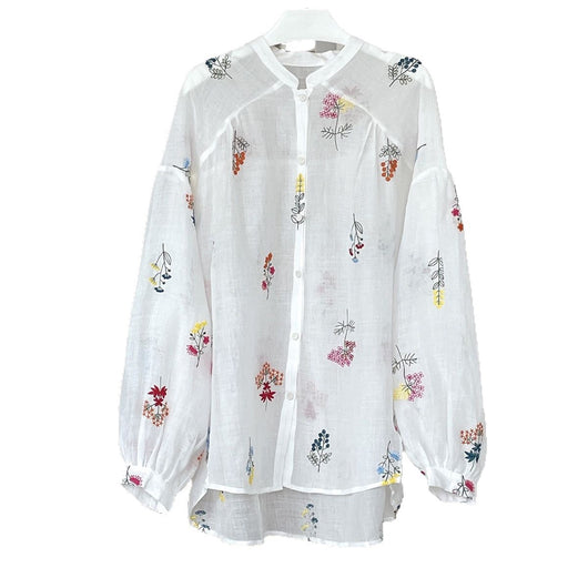Camisa Resort Francesa con Bordado 3D - Estilo Verano - Image 5
