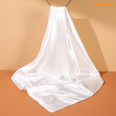 Pañuelo de Seda Artificial 90cm Satinado Brillante - Elegancia Pura - Image 28
