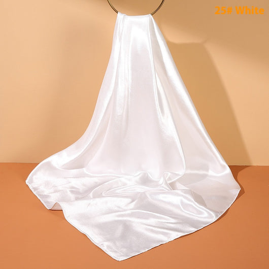 Pañuelo de Seda Artificial 90cm Satinado Brillante - Elegancia Pura - Image 28