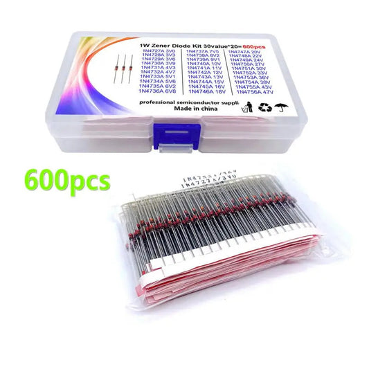 Diodo Zener de Cristal 1W 30V - Regulación de Voltaje Profesional