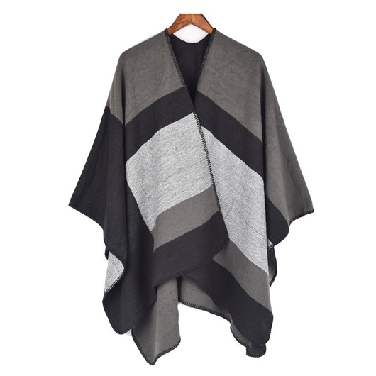 Chal de Seda Jacquard Plateado para Mujer - Image 8