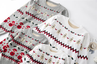 Suéter Familiar Año Nuevo Mamá e Hija - Tejido Coordinado - Image 7