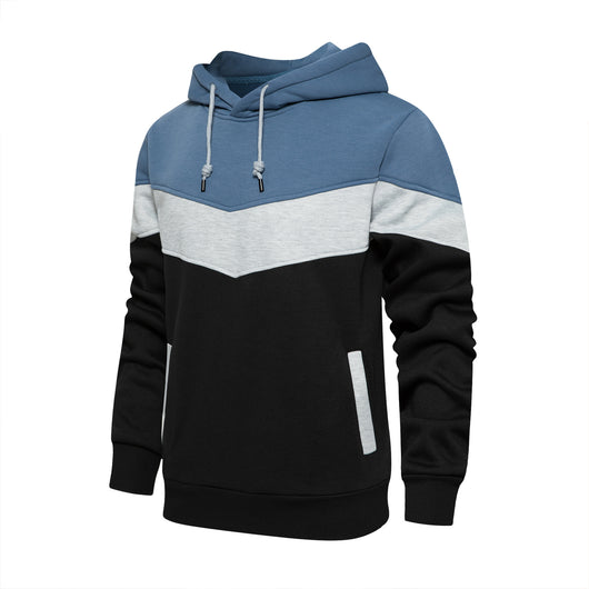 Camiseta Combinada de Colores para Hombre - Estilo Europeo y Americano - Image 3