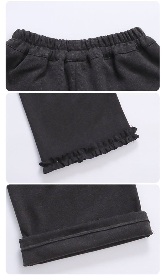 Conjunto de Tres Piezas: Chaleco Stringy Selvedge Fashionable para Niñas - Image 30