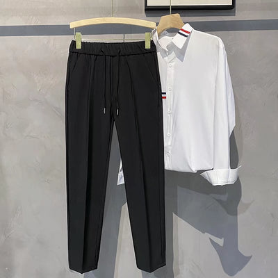 Pantalones Casuales Rectos con Cintura Elástica Talla 9 - Image 6