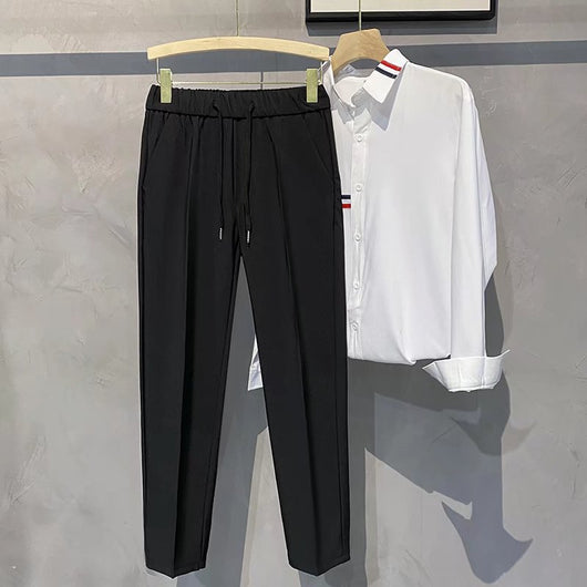 Pantalones Casuales Rectos con Cintura Elástica Talla 9 - Image 6