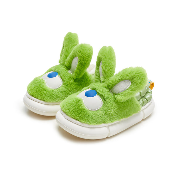 Pantuflas Infantiles de Algodón con Diseño de Conejo y Suela Antideslizante