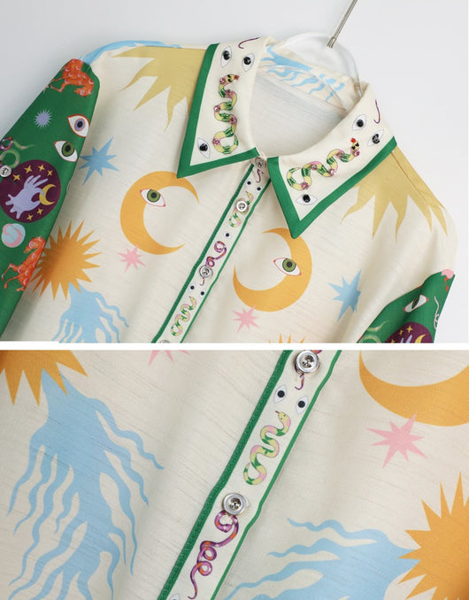 Conjunto de Dos Piezas: Camisa y Shorts Casuales de Té - Image 11
