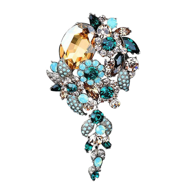 Broche Vintage de Diamantes para Mujer con Borlas - Corsage Retro de Lujo - Image 6