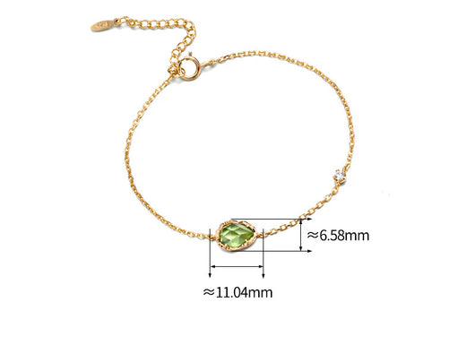 Pulsera de Plata Esterlina con Cristal de Poder Natural - Image 3