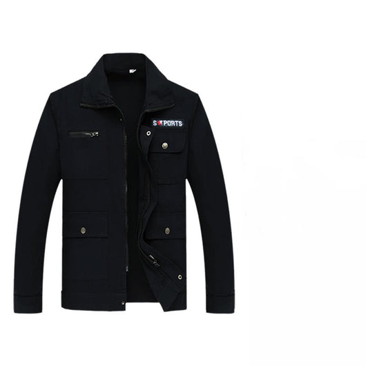 Chaqueta de Trabajo de Algodón con Refuerzos - Manga Larga Profesional - Image 5