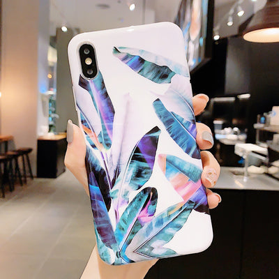 Funda protectora premium para teléfono con diseño de hojas - Image 10