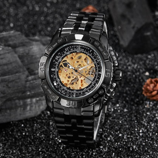 Reloj Automático de Lujo en Acero Inoxidable con Movimiento Visible - Image 13