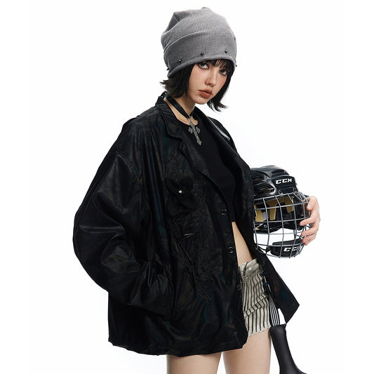 Chaqueta Night Shadow con Patrón Versátil para Hombre y Mujer