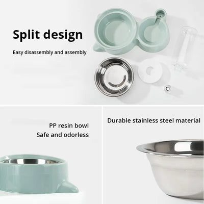 Fuente Automática de Agua y Comida para Gatos y Perros con Dispensador por Gravedad - Image 4