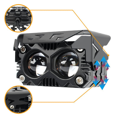 Faro LED Bicolor de Alta Potencia para Moto - Image 6