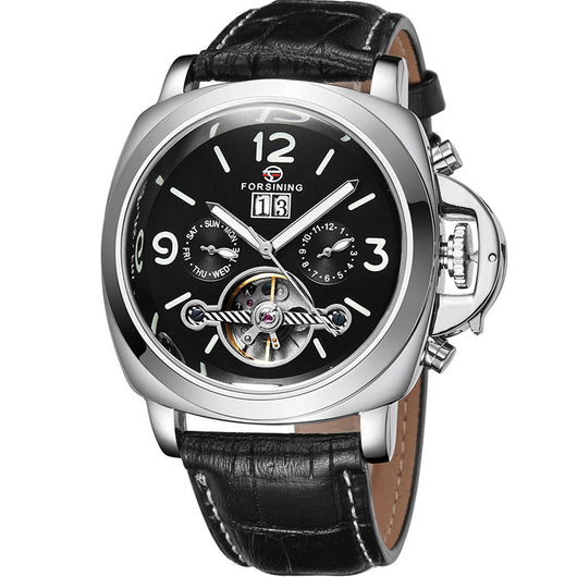 Reloj Automático Esqueleto Luminoso Doble Cara para Hombre - Image 3