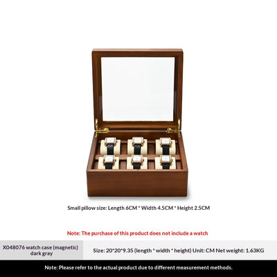 Estuche de Madera Maciza para Coleccionar y Exhibir Relojes de Pulsera - Image 7