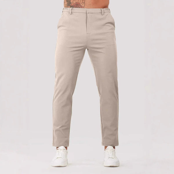 Pantalones de Vestir Casuales Lisos para Hombre - Multiusos Ejecutivos