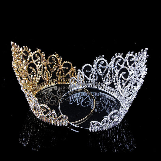 Corona Nupcial de Lujo con Cristales Brillantes - Diseño Europeo y Americano - Image 4