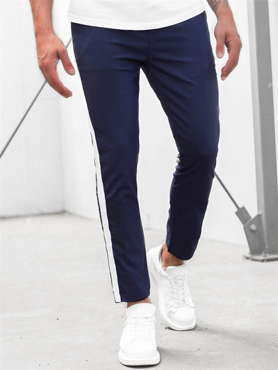Pantalones Slim Ajustados con Rayas Horizontales para Hombre - Image 13