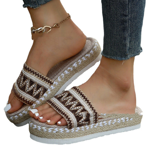 Sandalias Étnicas Verano Mujer - Chanclas Plataforma Gruesa Colores Pastel - Image 12