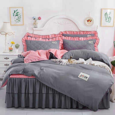 Juego Completo de Cama Acolchado Otoño-Invierno: Sábana, Cubrecama Princesa y Funda Nórdica - Image 20