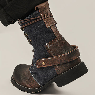 Botas Martin Vintage Japonesas de Lona para Exteriores - Image 2