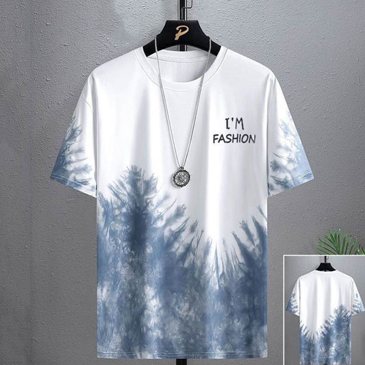 Camiseta Casual Versátil con Gradiente y Manga Media - Image 2