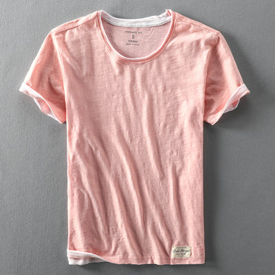 Camiseta Hombre Algodón Slub Verano Casual Ligera - Image 9
