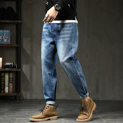 Pantalones Harem Jeans Stretch Talla Grande Hombre - Corte Holgado y Cómodo - Image 2