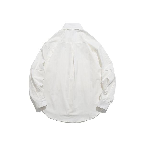 Chaqueta Camisa Lavada de Manga Larga Minimalista para Hombre y Mujer