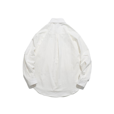 Chaqueta Camisa Lavada de Manga Larga Minimalista para Hombre y Mujer - Image 2