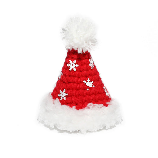 Gorro Navideño para Mascotas Tejido a Mano - Image 2