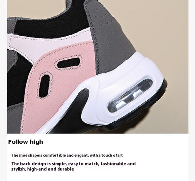 Tenis Casual de Cuero Talla Grande con Tacón Oculto y Plataforma - Image 11