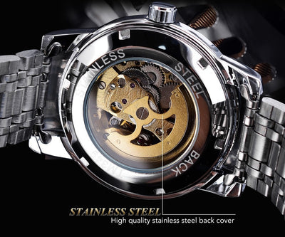 Reloj Mecánico Impermeable con Diseño Calado para Hombre - Image 24
