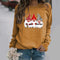 Sudadera de Cuello Redondo con Estampado Gráfico de Manga Larga