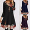 Vestido Floreado Holgado Talla Grande - Diseño Fresco en Gasa Estampada