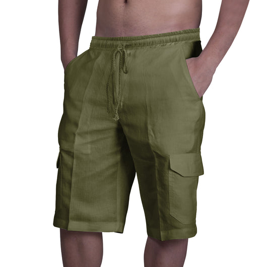 Pantalones Cargo de Playa para Hombre con Múltiples Bolsillos - Image 7
