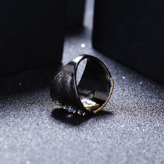 Anillo de Plata 925 con Peridoto Chapado en Oro - Diseño Personalizado - Image 5