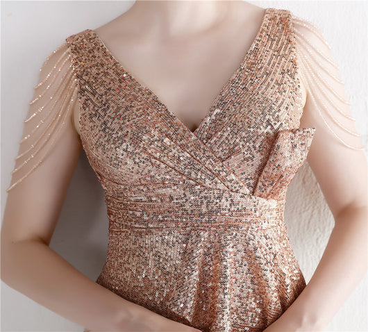 Vestido de Gala Reina Aura con Lentejuelas Largas - Image 18
