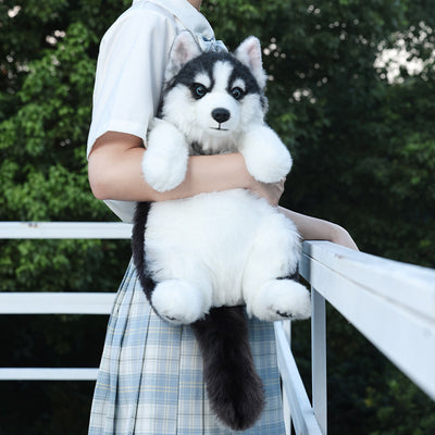 Peluche Simulado de Husky - Juguete de Bolsa Interactivo - Image 4