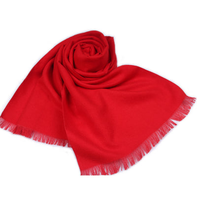 Bufanda Reversible de Terciopelo para Hombre con Borlas - Image 5