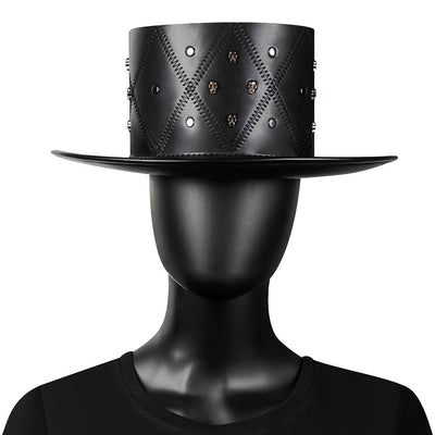Sombrero Punk de Plataforma con Remaches para Actuaciones en Escena - Image 7