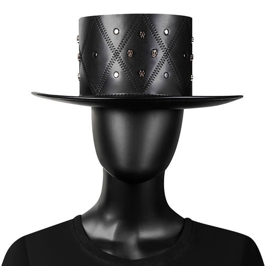 Sombrero Punk de Plataforma con Remaches para Actuaciones en Escena - Image 7