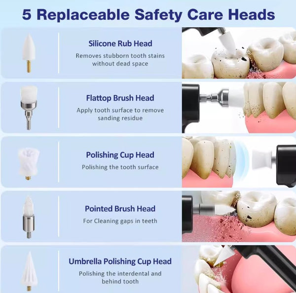 Limpiador y Blanqueador Dental Eléctrico Rotatorio Profesional