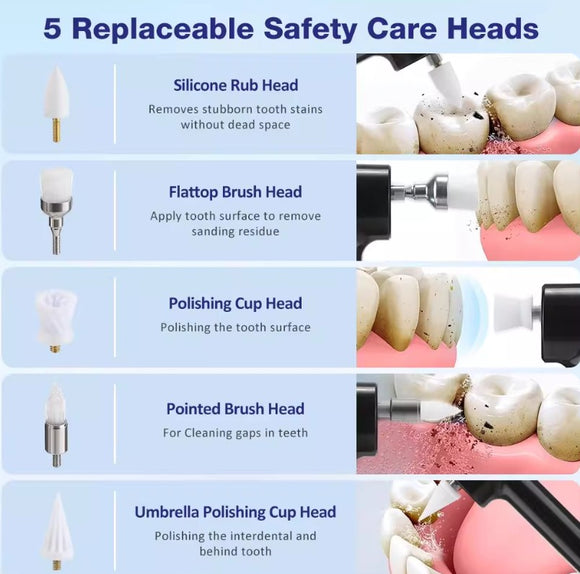 Limpiador y Blanqueador Dental Eléctrico Rotatorio Profesional